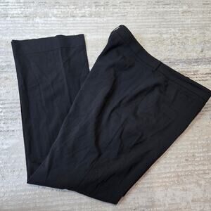 Burberry Wool Straight Leg Black Dress Pants Trousers Plus Size 18 Career Work